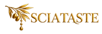 SCIATASTE logo dorato con ramo d'ulivo
