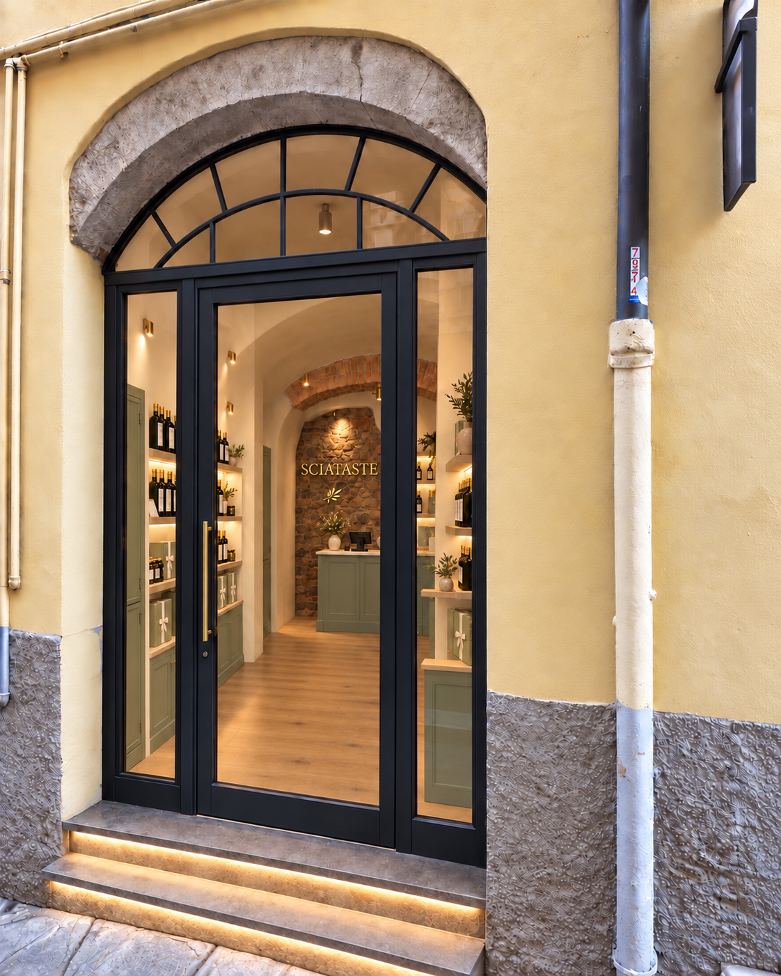 Progetto della vetrina SCIATASTE al Parasio, Imperia